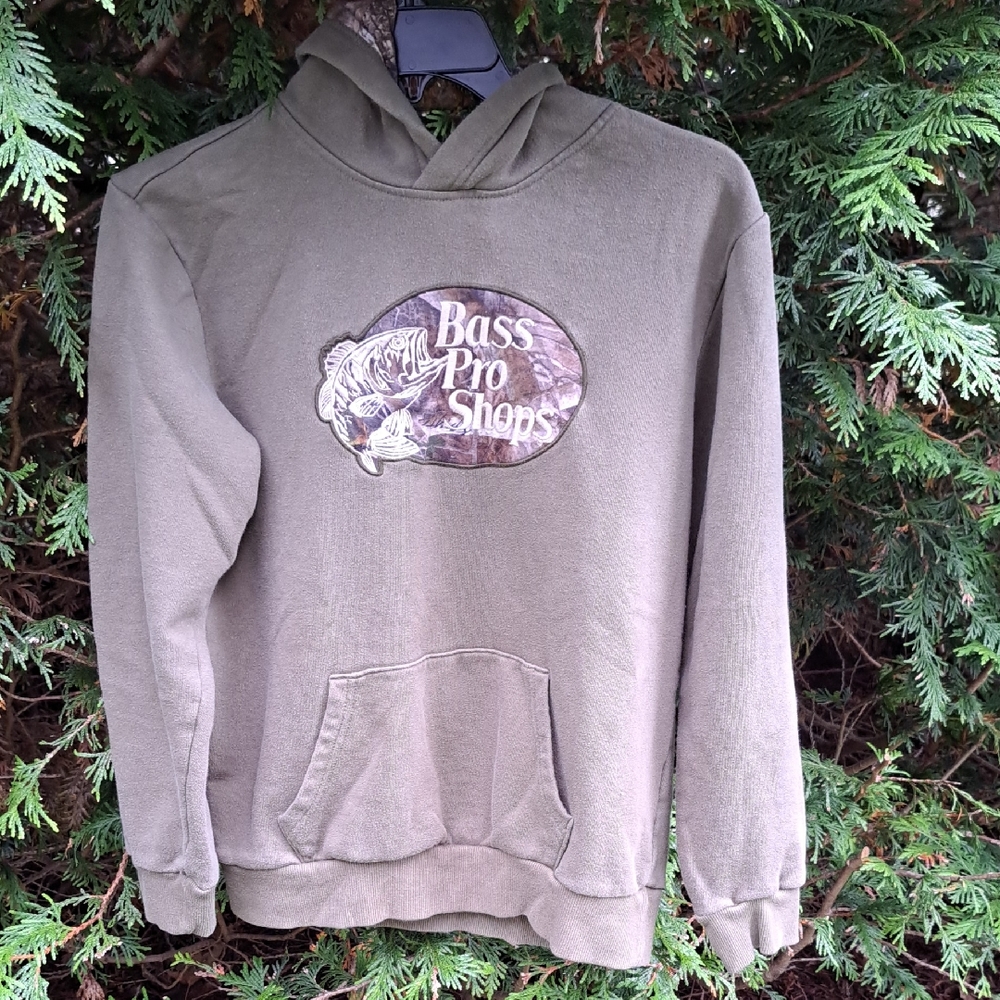 Bass Pro Shops Green Hoodie Youth Size XL